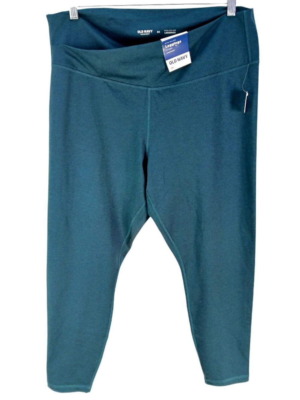 Old Navy Womens Green Extra High Rise 7/8 Ankle Leggings 2X CloudComfy Activewea